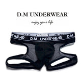 D.M Men's Underwear Sexy Mesh T-Back D.M UNDERWEAR